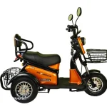 Електрическа триколка двуместна MaxMotors Pudding 1800W, оранжева - Image 2
