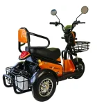 Електрическа триколка двуместна MaxMotors Pudding 1800W, оранжева - Image 3