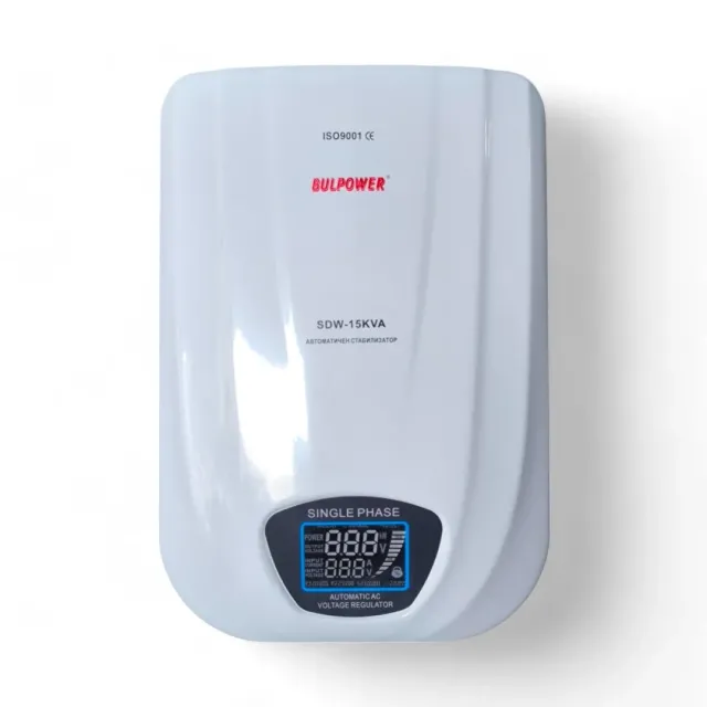 storage Стабилизатор на ток 15kVA Bulpower с LED дисплей, стенен - Image 1