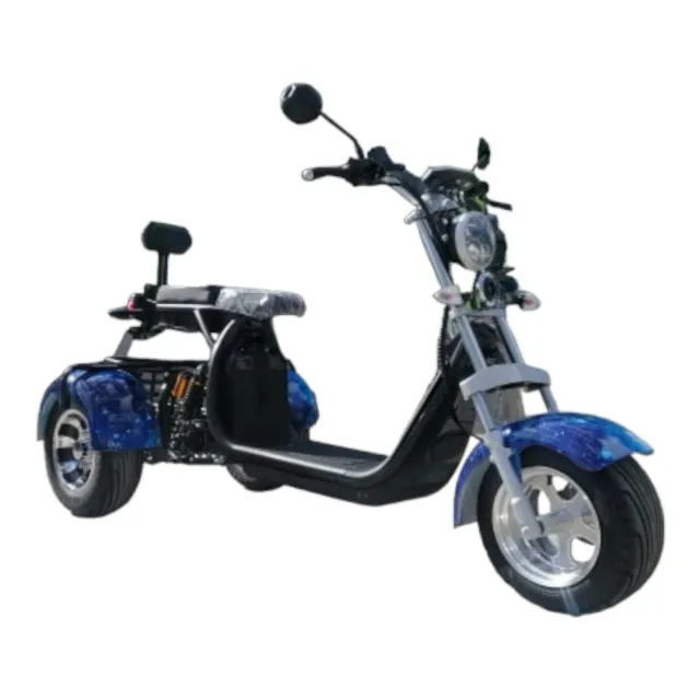 Електрическа триколка 3000W | Harley Blue NEW - Max Motors Електрическа триколка 3000W | Harley Blue NEW - Max Motors