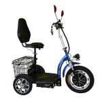 Електрическа триколка MaxMotors А3 750W, с предно предаване, Синя - Image 2