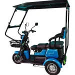 Електрическа триколка триместна с покрив MaxMotors X1 1500W Син - Image 4