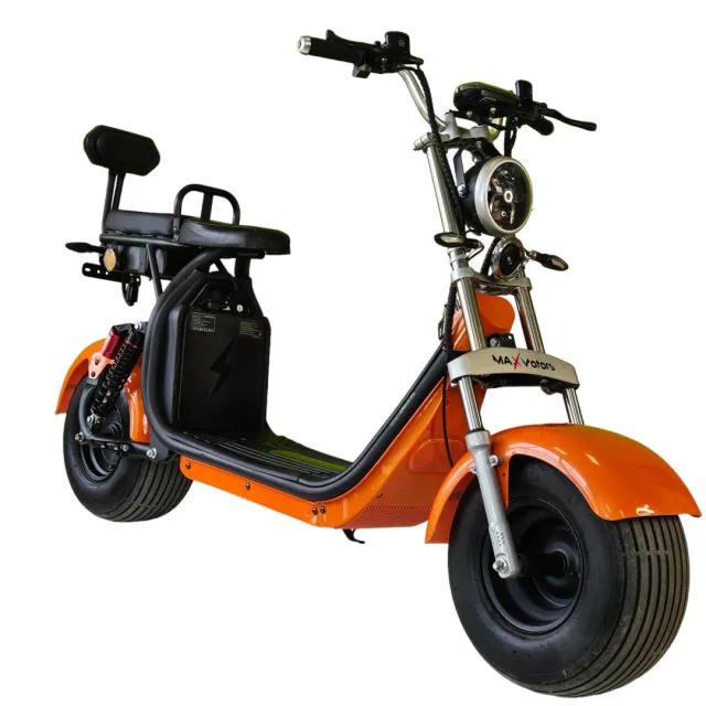 Електрически скутер 2000W | Big Harley | Orange - Max Motors