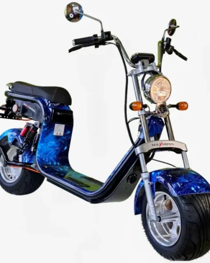 Електрически скутер 2000W | Big Harley | Син - MaxMotors