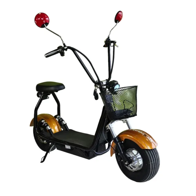 storage Електрически скутер Maxmotors Little City Harley 1200W, златист - Image 1