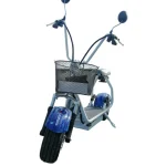 Електрически скутер Maxmotors Little City Harley 1200W, бял - Image 3