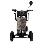 Електрическа четириколка Max Motors - 750W,  сгъваема, Black - Image 5