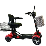 Електрическа четириколка 750W Max Motors сгъваема, червена - Image 5