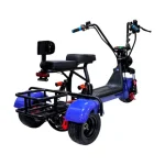 Електрическа триколка детска LITTLE HARLEY 1200W, синя - Image 2