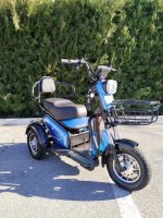Електрическа триколка MaxMotors Pudding - Двуместна, 1200W, Blue - Image 3