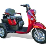 Триместна електрическа триколка MaxMotors X2 1500W, червена - Image 2