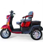 Триместна електрическа триколка MaxMotors X2 1500W, червена - Image 3