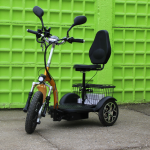Електрическа триколка Max Motors А3 750W - с предно предаване, жълта - Image 2