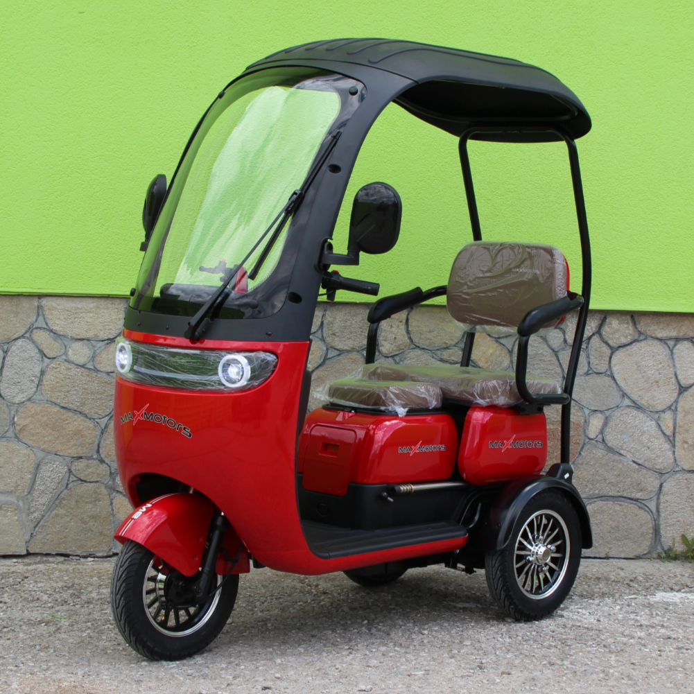 Електрическа Триколка X3 - Триместна, с покрив | MaxMotors Електрическа Триколка X3 - Триместна, с покрив | MaxMotors