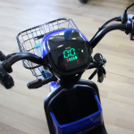 Електрически двуместен скутер – велосипед MaxMotors - 14″ гуми, 500W, 48V/15Ah, Син - Image 9