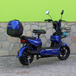Електрически двуместен скутер – велосипед MaxMotors - 14″ гуми, 500W, 48V/15Ah, Син - Image 2