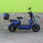 Електрически двуместен скутер – велосипед MaxMotors - 14″ гуми, 500W, 48V/15Ah, Син - Image 3