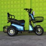 Двуместна електрическа триколка MaxMotors Pudding 1800W-48V-20Ah, Blue - Image 3