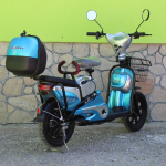 Електрически скутер-велосипед Max Motors EBZ16 500W – светло Син - Image 4