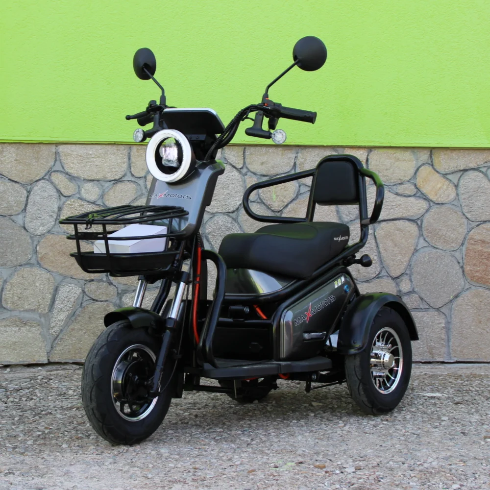 Електрическа триколка | 1800W Gray | двуместна - MaxMotors Електрическа триколка | 1800W Gray | двуместна - MaxMotors
