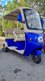 Електрическа триколка Golf | триместна, синя - Max Motors