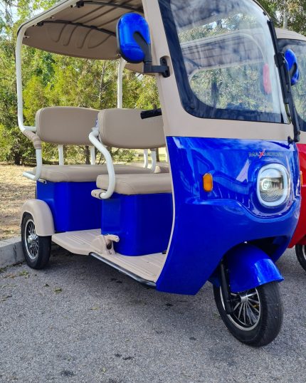 Електрическа триколка Golf | триместна, синя - Max Motors