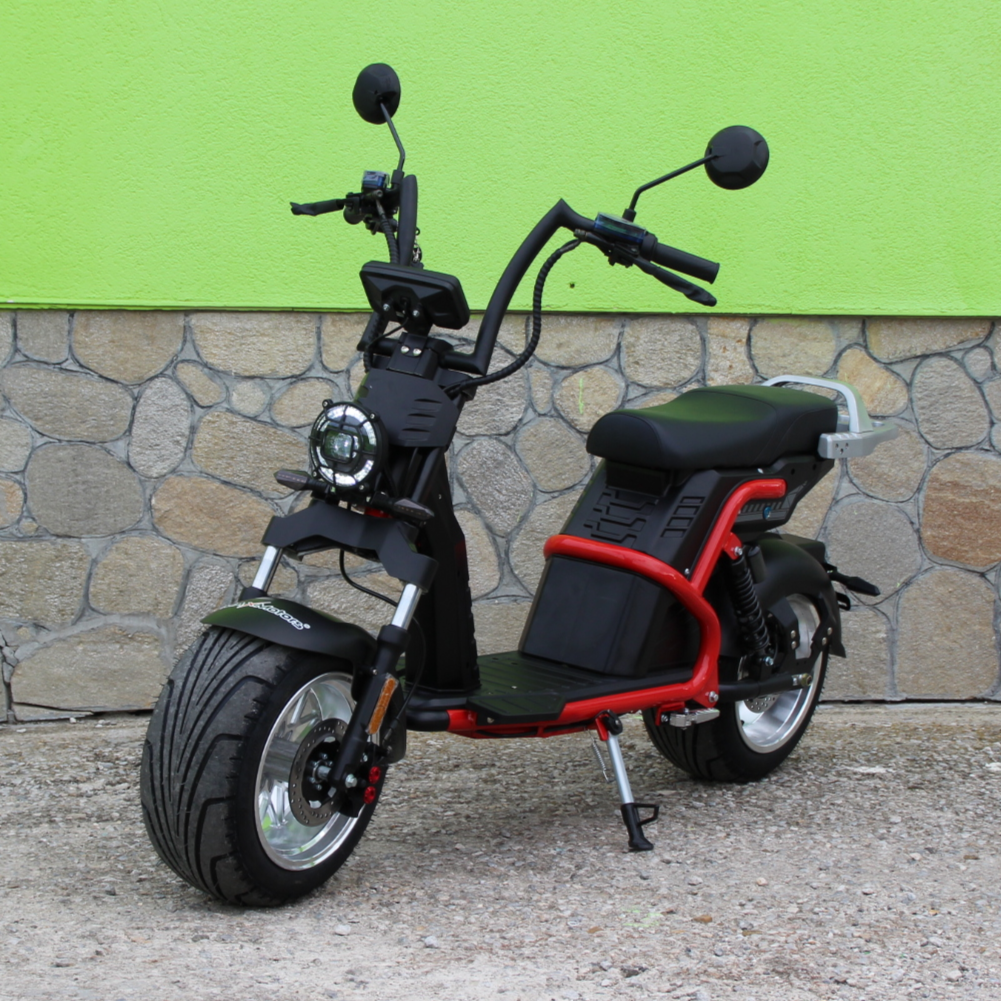 Електрически скутер | 3500W, Черен/Червен - MaxMotors Електрически скутер | 3500W, Черен/Червен - MaxMotors