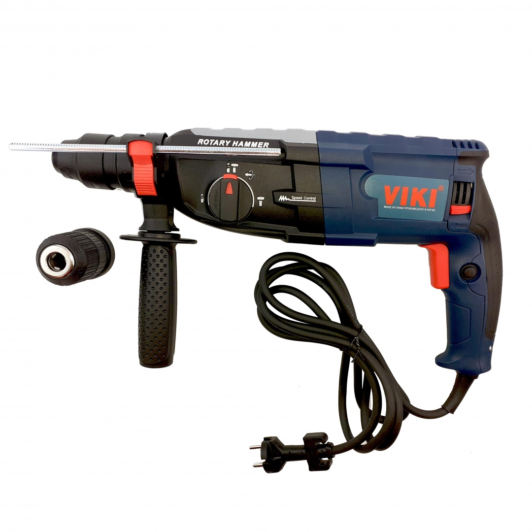 c698305a6c7d9eac Перфоратор VIKI , 900W, 2.4 J, 1100 об/мин SDS-Plus 3 функции - Image 1