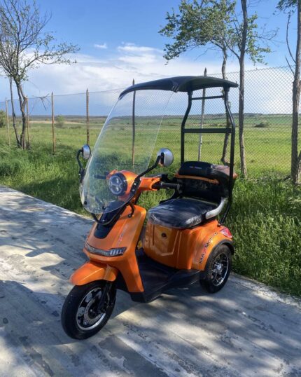 Електрическа триколка FM Orange | 1800W, с покрив - trikolki