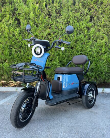 Електрическа триколка двуместна | Pudding 2000W-60V, Blue