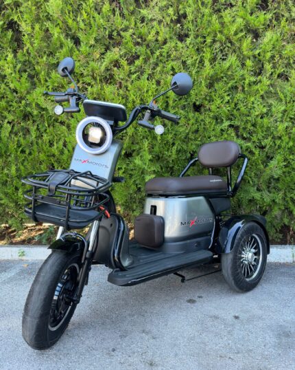 Електрическа триколка двуместна | Pudding 2000W-60V, Grey